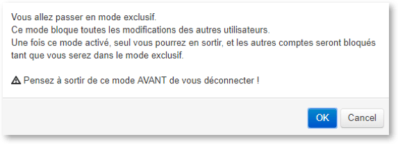 Qu’est-ce que le mode Exclusif