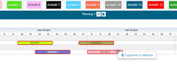 Nouvelles fonctionnalités Planilog 1 Info suppression