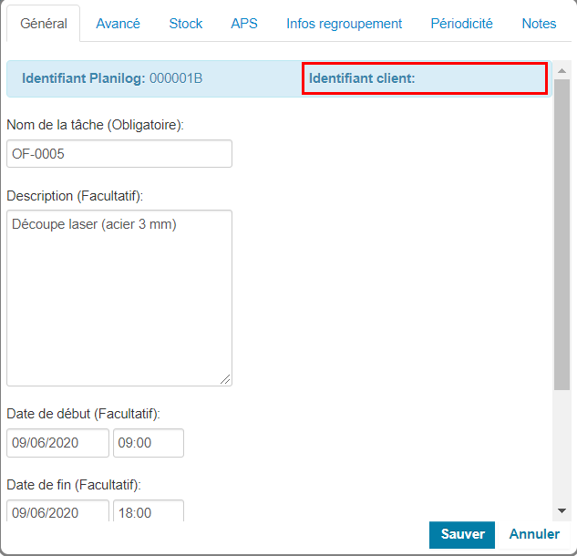 Les améliorations fonctionnelles de Planilog en cette rentrée 2022 1 Identifiaction Client