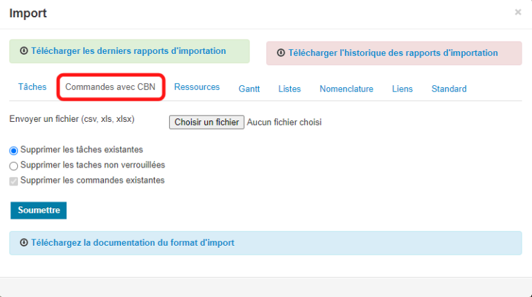 Les nouvelles améliorations Planilog - Mars 2021 1 Import CBN